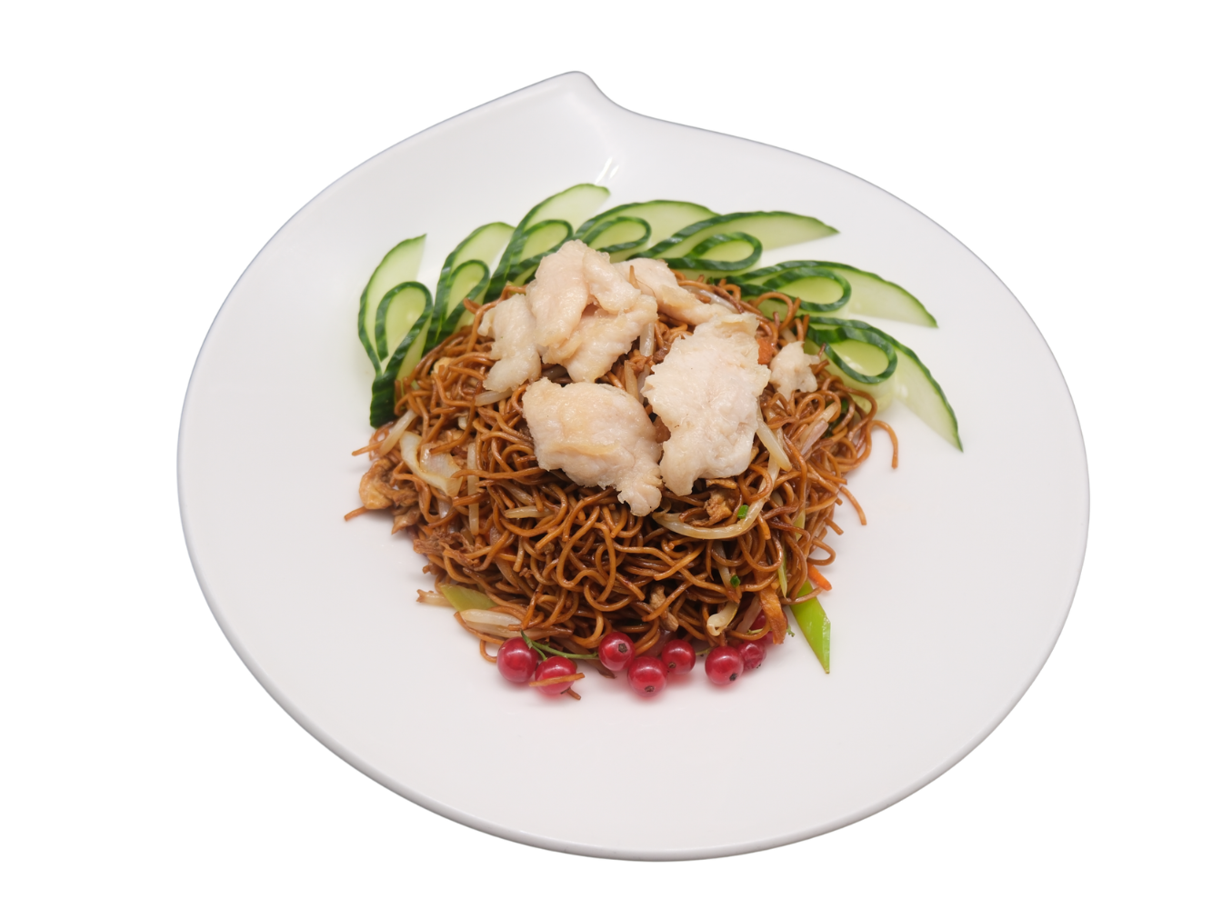 100 Nouille Sautées au Poulet