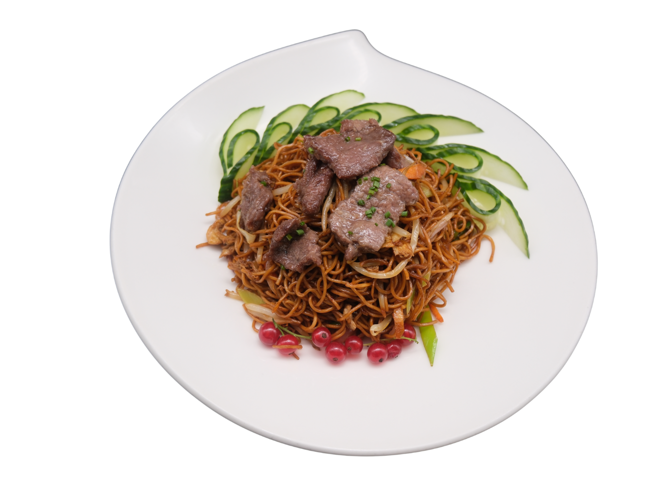 104 Nouille Sautées au Boeuf