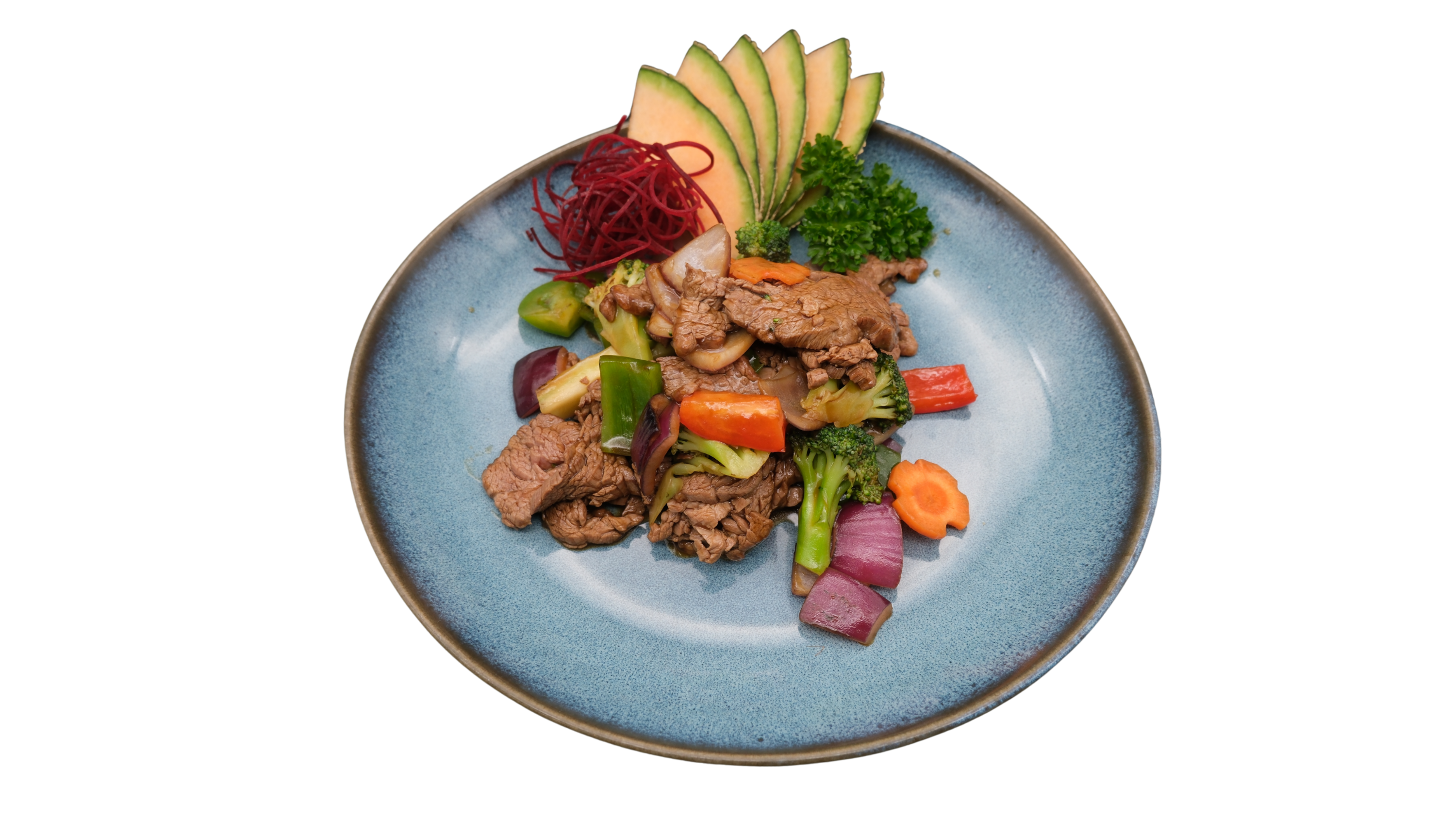 95 Filet de boeuf sauté aux légumes